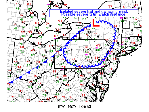 Mesoscale Discussion 653