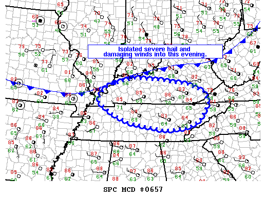 Mesoscale Discussion 657
