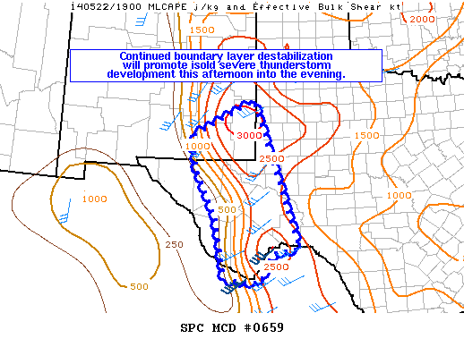 Mesoscale Discussion 659