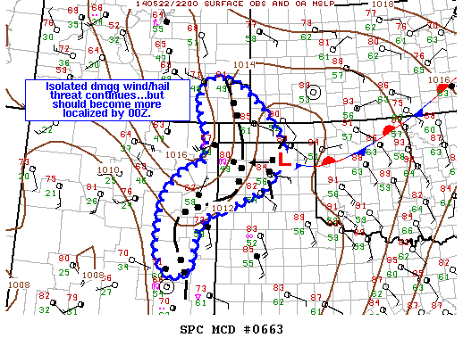 Mesoscale Discussion 663