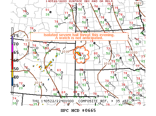 Mesoscale Discussion 665