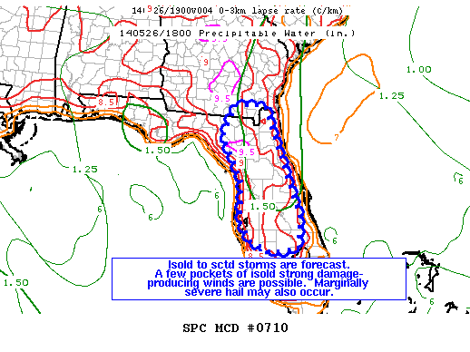 Mesoscale Discussion 710