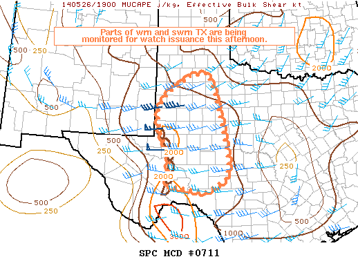 Mesoscale Discussion 711