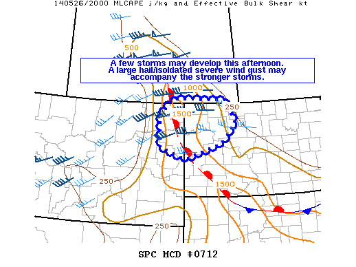 Mesoscale Discussion 712