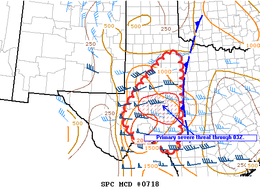 Mesoscale Discussion 718