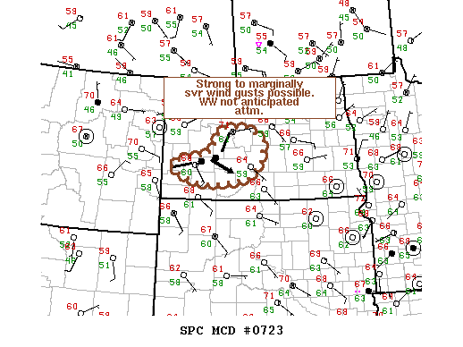 Mesoscale Discussion 723