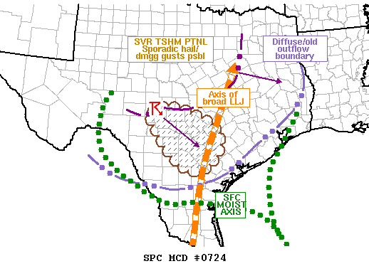 Mesoscale Discussion 724