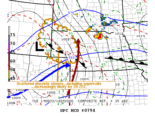 Mesoscale Discussion 794