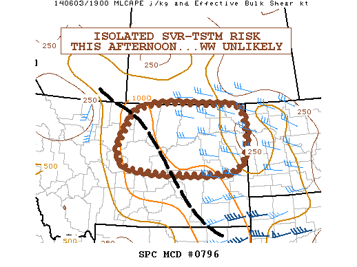 Mesoscale Discussion 796
