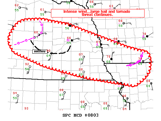 Mesoscale Discussion 803