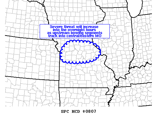 Mesoscale Discussion 807