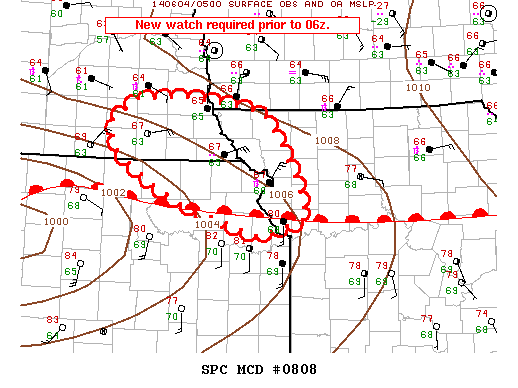 Mesoscale Discussion 808