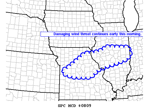 Mesoscale Discussion 809