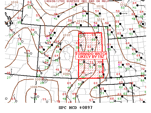 Mesoscale Discussion 897