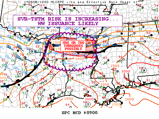 Mesoscale Discussion 900
