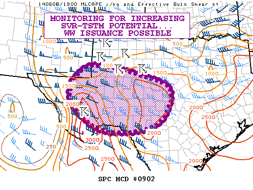 Mesoscale Discussion 902