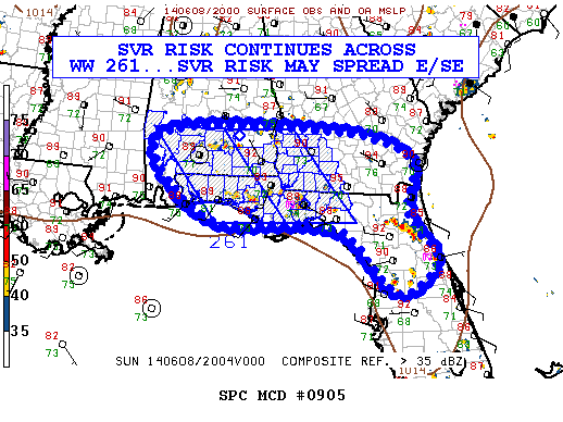 Mesoscale Discussion 905