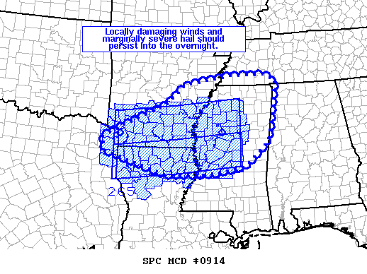 Mesoscale Discussion 914