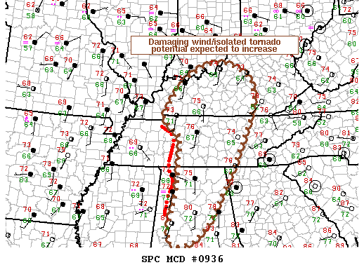 Mesoscale Discussion 936