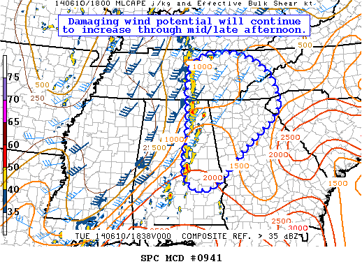Mesoscale Discussion 941
