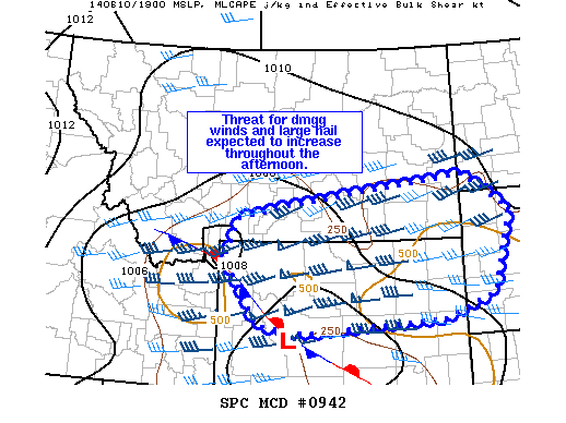 Mesoscale Discussion 942