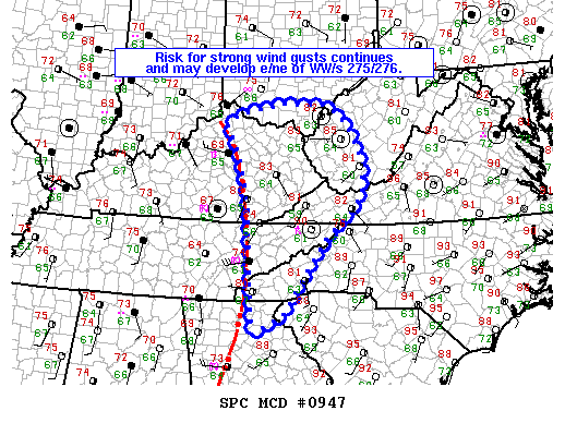 Mesoscale Discussion 947