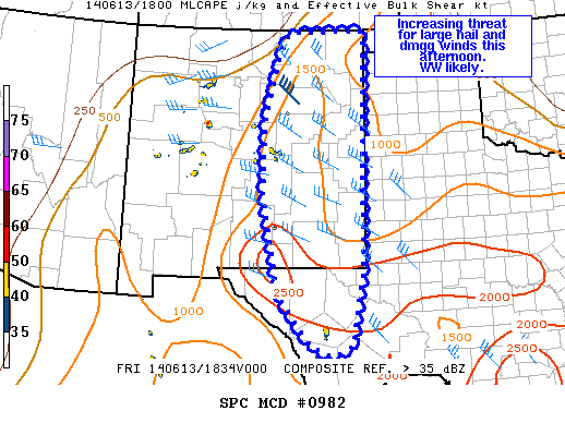 Mesoscale Discussion 982