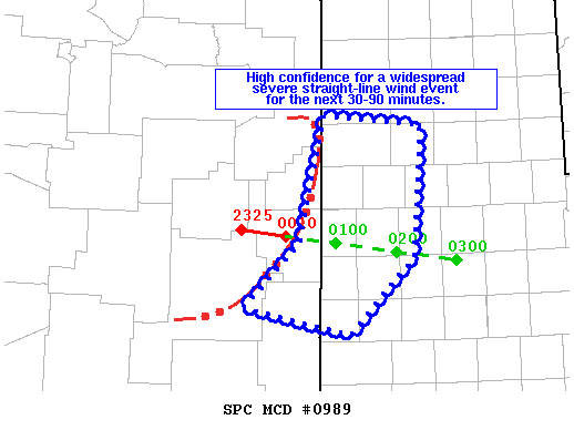 Mesoscale Discussion 989