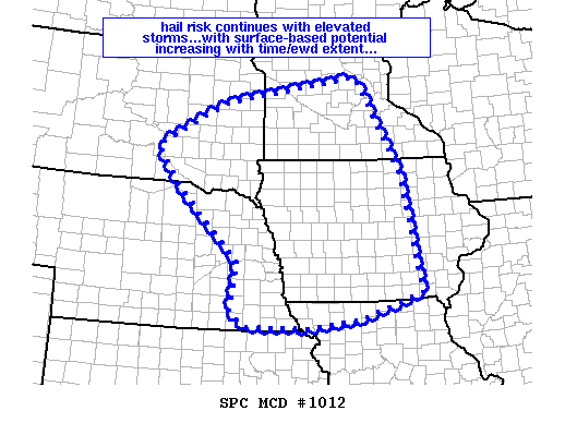 Mesoscale Discussion 1012