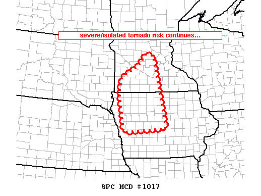 Mesoscale Discussion 1017