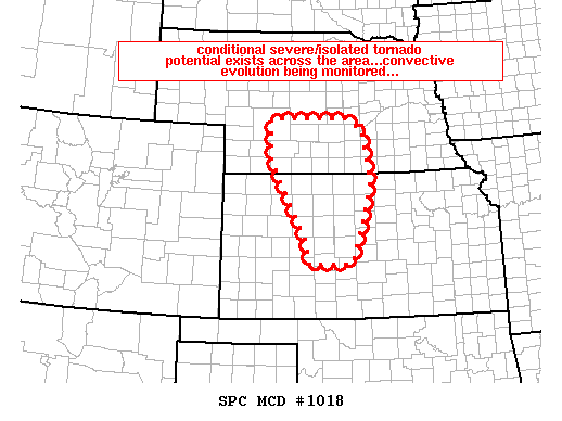 Mesoscale Discussion 1018