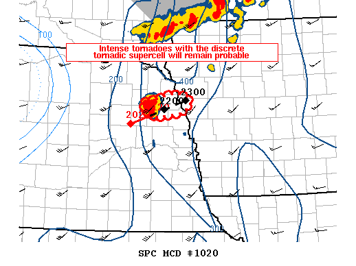 Mesoscale Discussion 1020
