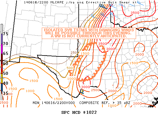 Mesoscale Discussion 1022