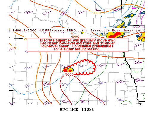 Mesoscale Discussion 1025