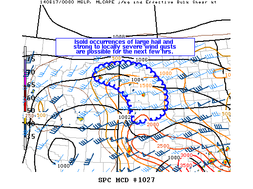 Mesoscale Discussion 1027