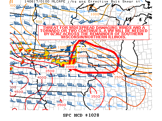 Mesoscale Discussion 1028