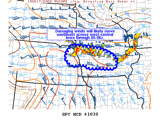 Mesoscale Discussion 1030