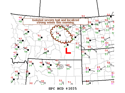 Mesoscale Discussion 1035
