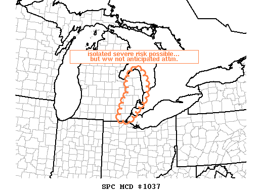 Mesoscale Discussion 1037