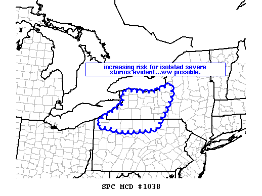 Mesoscale Discussion 1038
