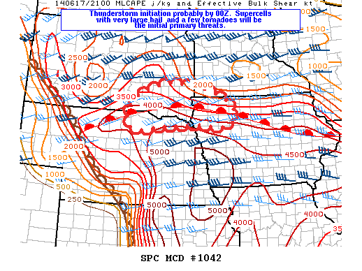 Mesoscale Discussion 1042