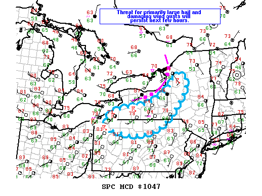 Mesoscale Discussion 1047
