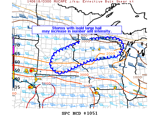 Mesoscale Discussion 1051