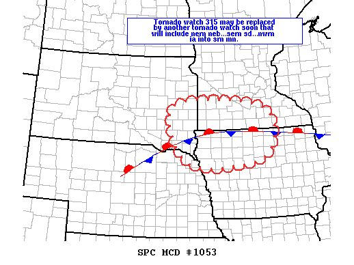 Mesoscale Discussion 1053