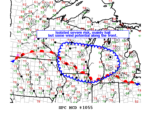 Mesoscale Discussion 1055