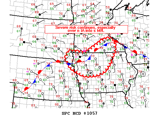 Mesoscale Discussion 1057