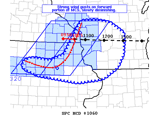 Mesoscale Discussion 1060