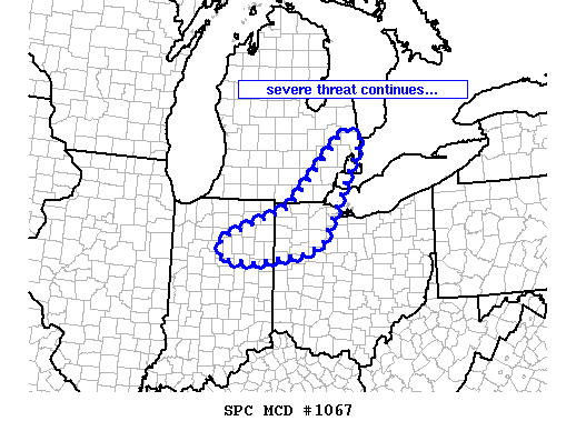Mesoscale Discussion 1067