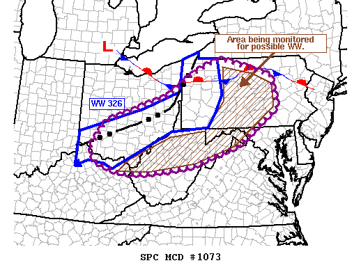 Mesoscale Discussion 1073