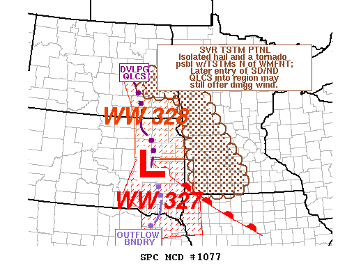 Mesoscale Discussion 1077